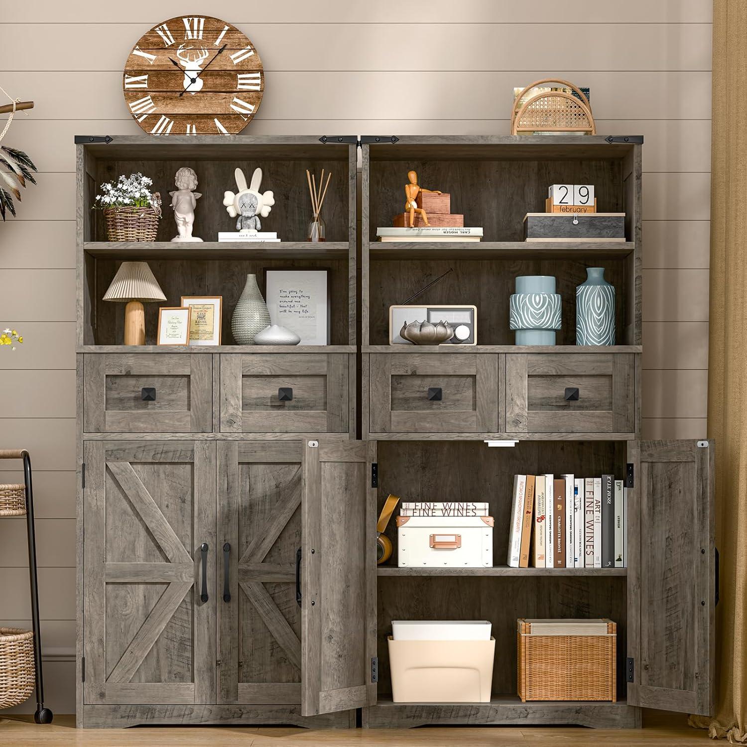 August Grove® Farmhouse Storage Cabinet For Bathroom, Kitchen, Living Room