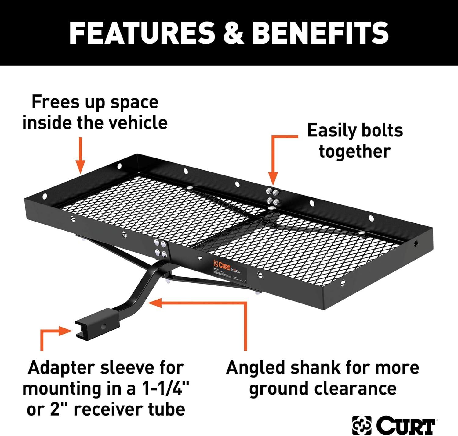 CURT Tray-Style Cargo Carrier