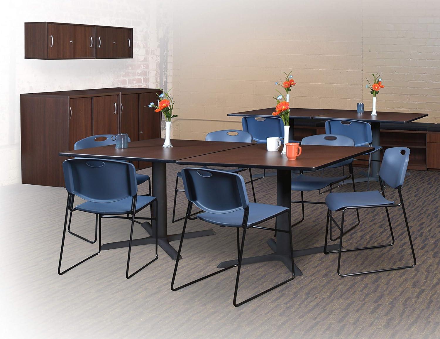 Regency Regency Zeng Ultra Compact Metal Frame Armless Stackable Chair (Set of 50)