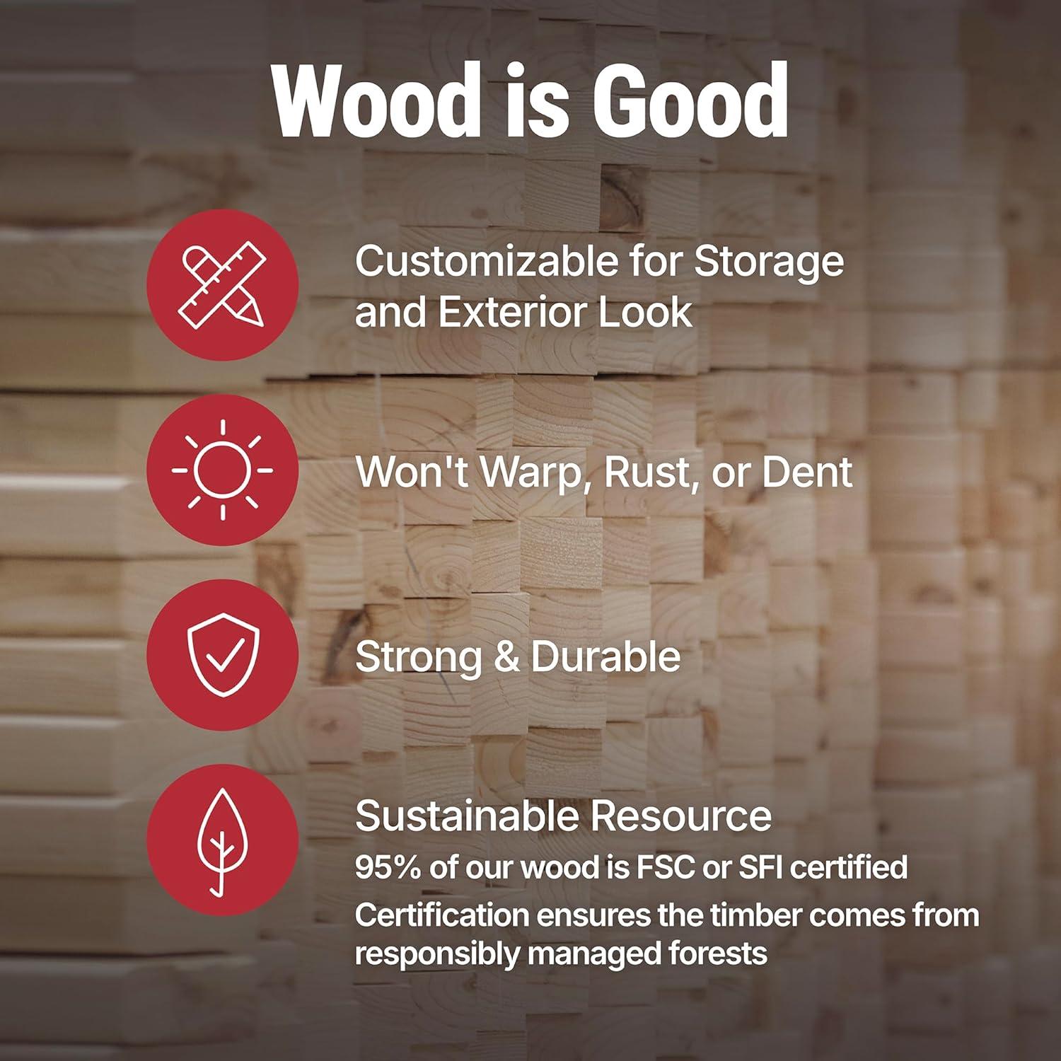 Handy Home Rookwood 10 ft. W x 10 ft. D Wood Storage Shed