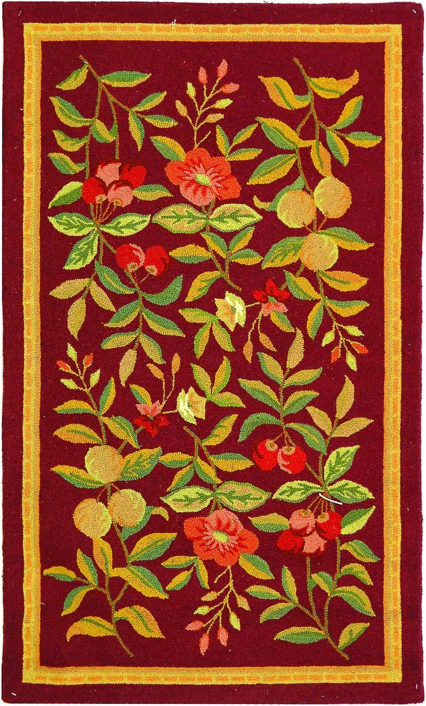 Chelsea HK210 Hand Hooked Accent Rug - Black - 2'9"x4'9" - Safavieh.
