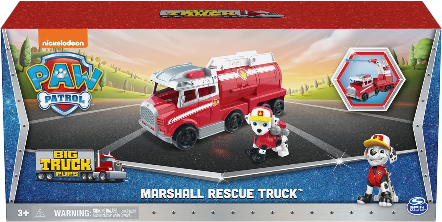 Paw Patrol, Big Truck Pup’s Transforming Toy Trucks with Collectible Action Figure, Kids Toys for Ages 3 and up