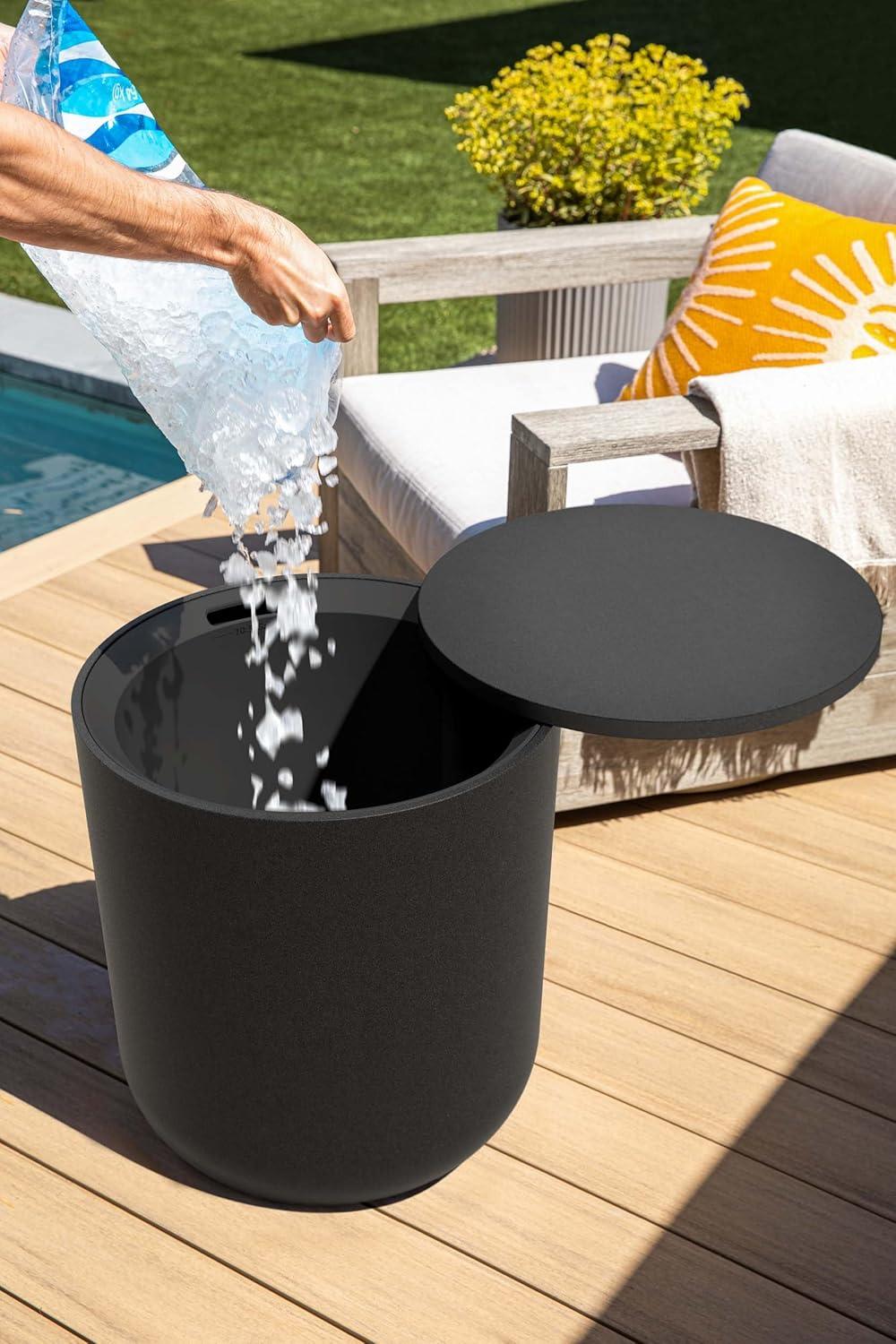 Veradek Kona Round Plastic Outdoor Side Table