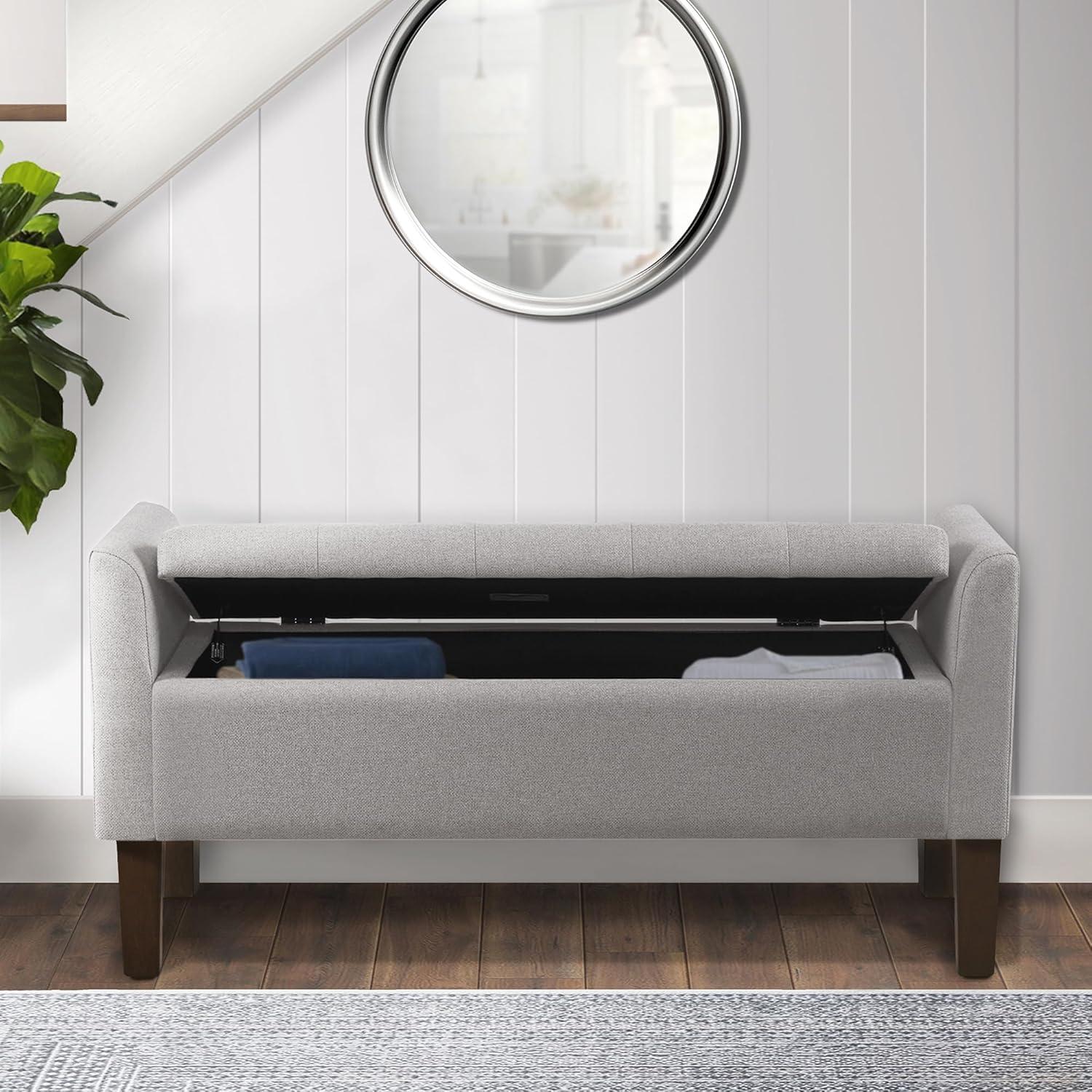 510 Design Blaire Flip-Top Upholstered Storage Bench