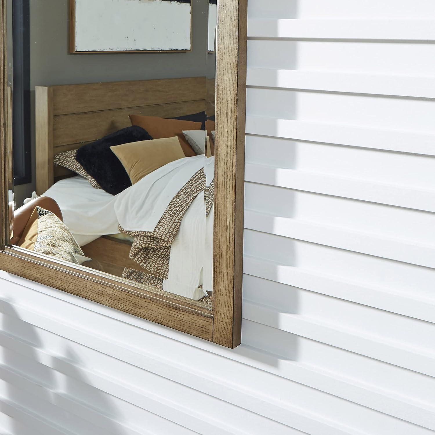 Mercury Row® Bucher Solid And Engineered Wood Flat Mirror