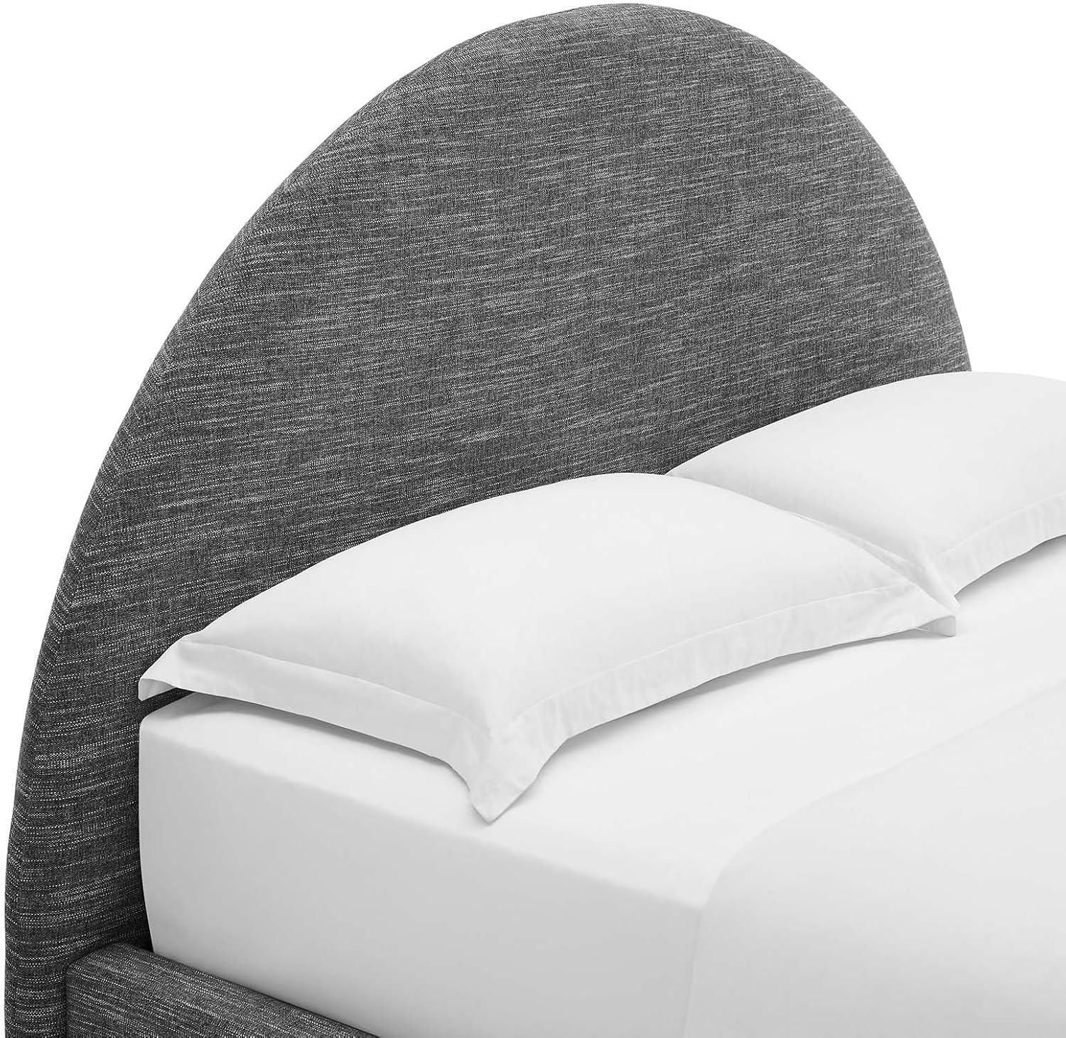 Modway Resort Performance Velvet Arched Round Platform Bed