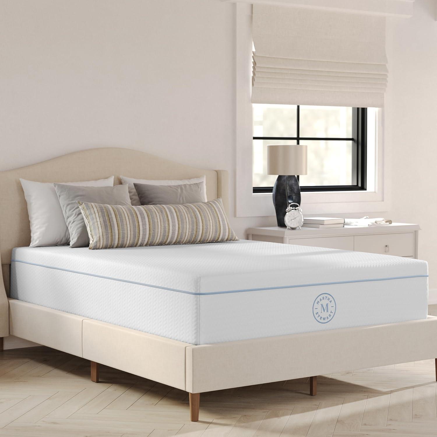 Martha Stewart Martha Stewart SleepComplete Medium Support Dual-Action Green Tea Cooling Memory Foam Mattress