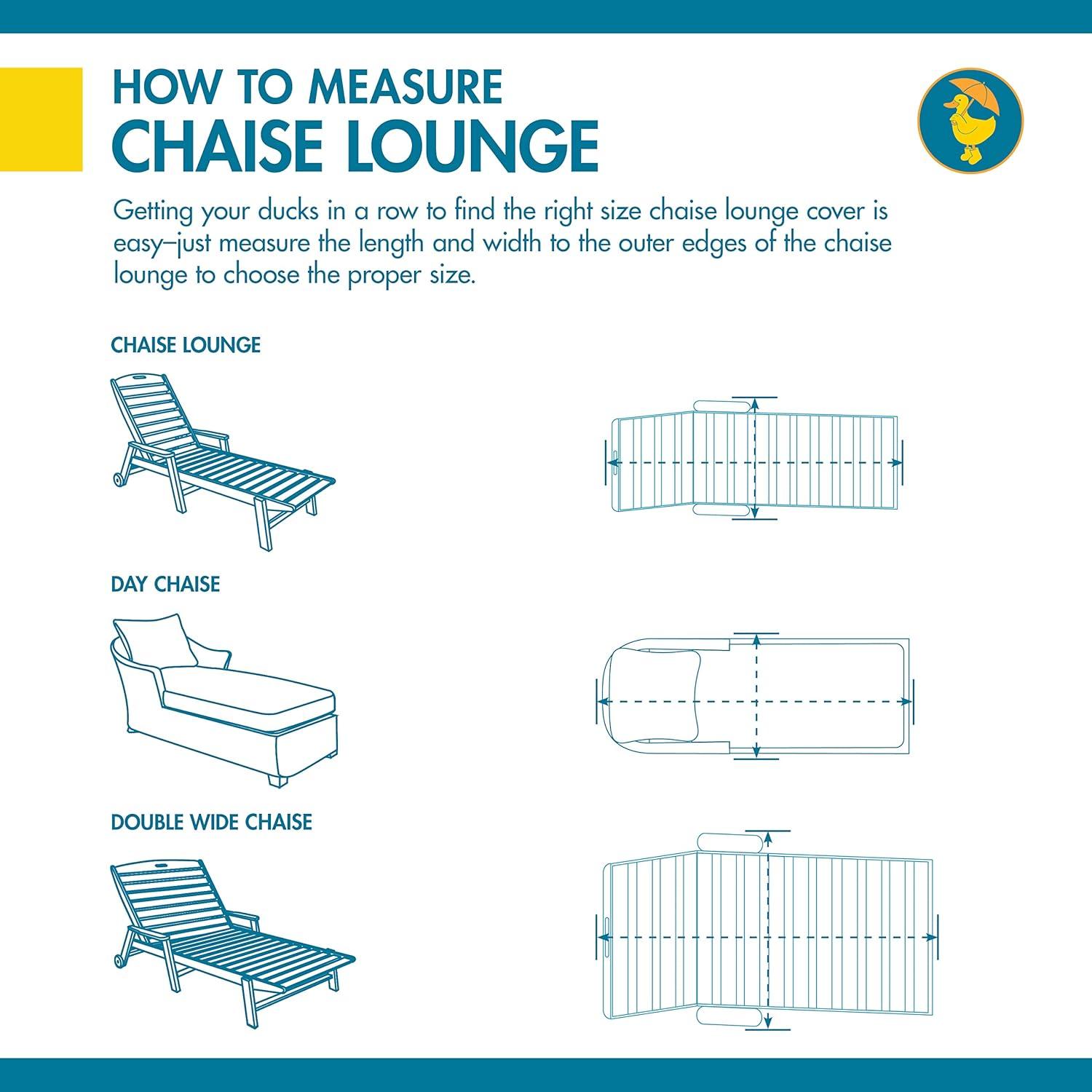 Brown Water-Resistant Outdoor Chaise Lounge Furniture Cover