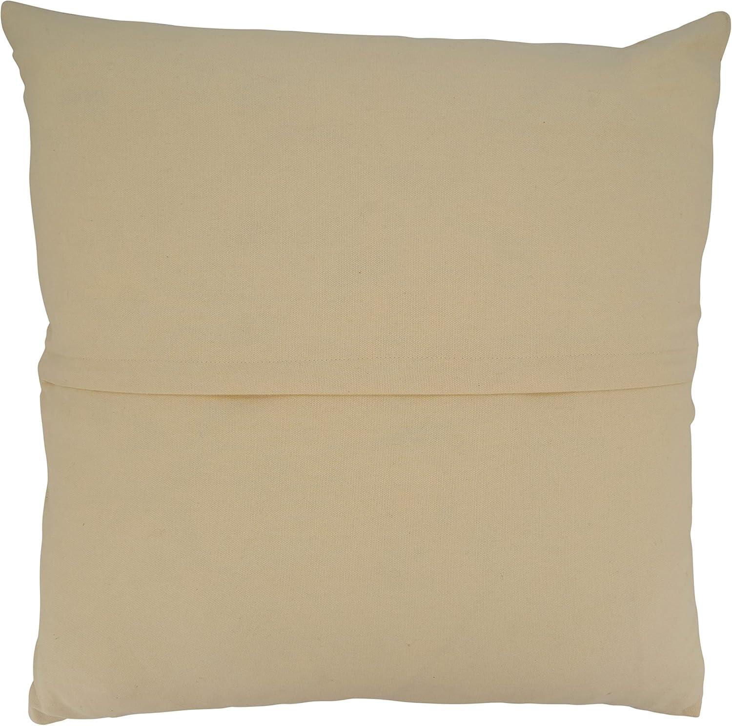 Saro Coralee Collection Striped Cotton Pillow Cover