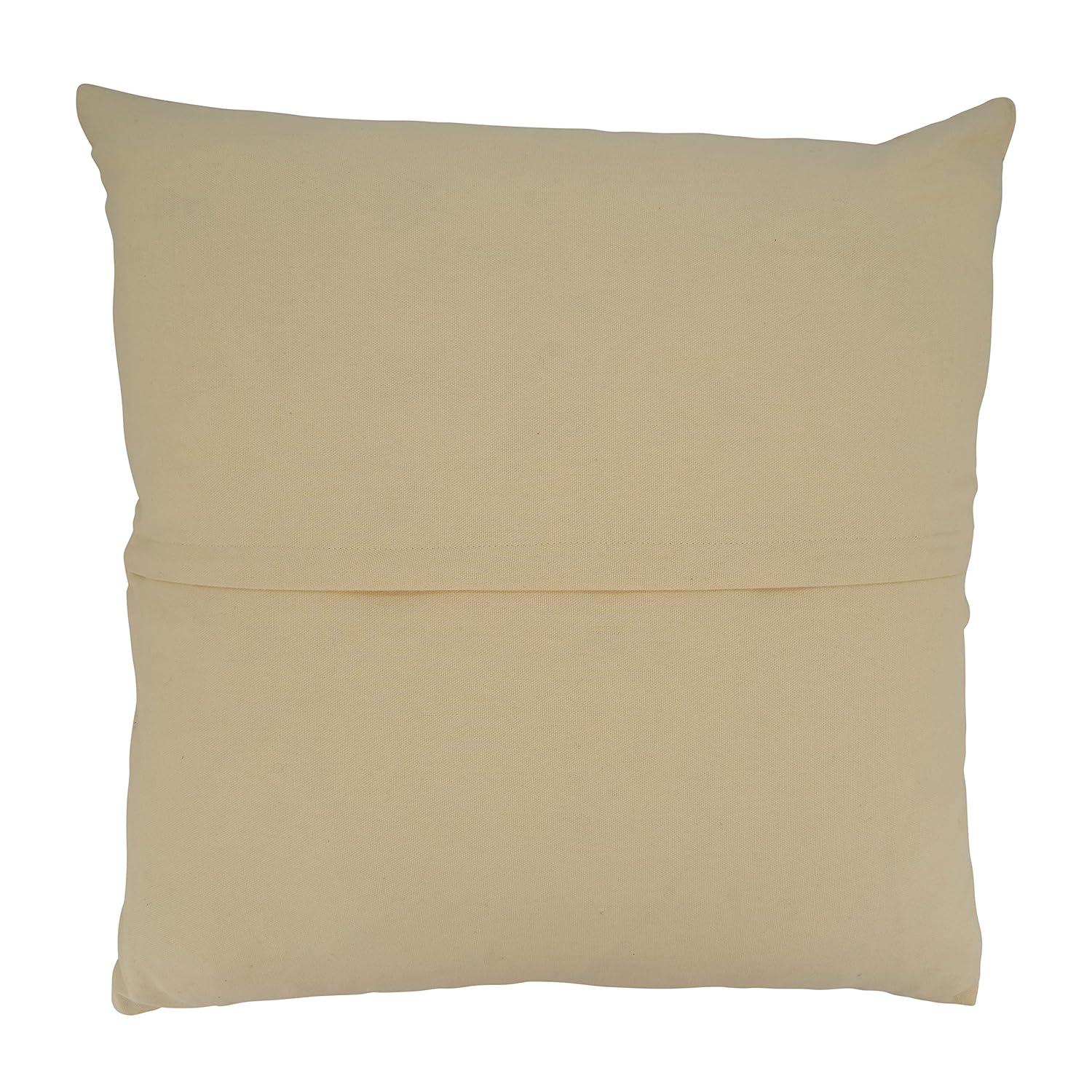 Saro Coralee Collection Striped Cotton Pillow Cover
