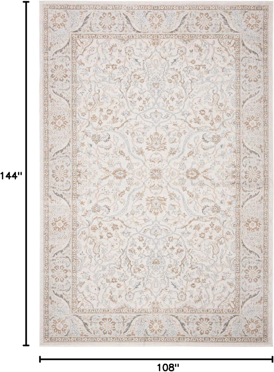 SAFAVIEH Isabella Kuzman Oriental Area Rug, Grey/Dark Grey, 9' x 12'