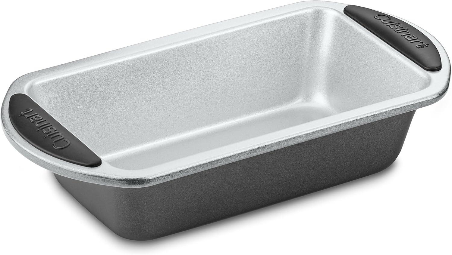 Cuisinart 9" Non-Stick Steel Loaf Pan with Silicone Grips