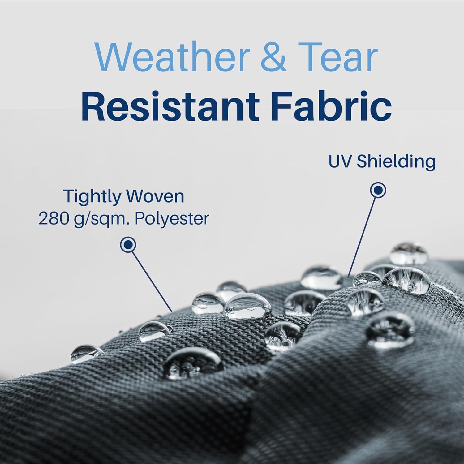 Retractable Home Patio Awning | Deck Canopy |UV Protection Sunshade | Manual Black Frame | Upgraded 2024