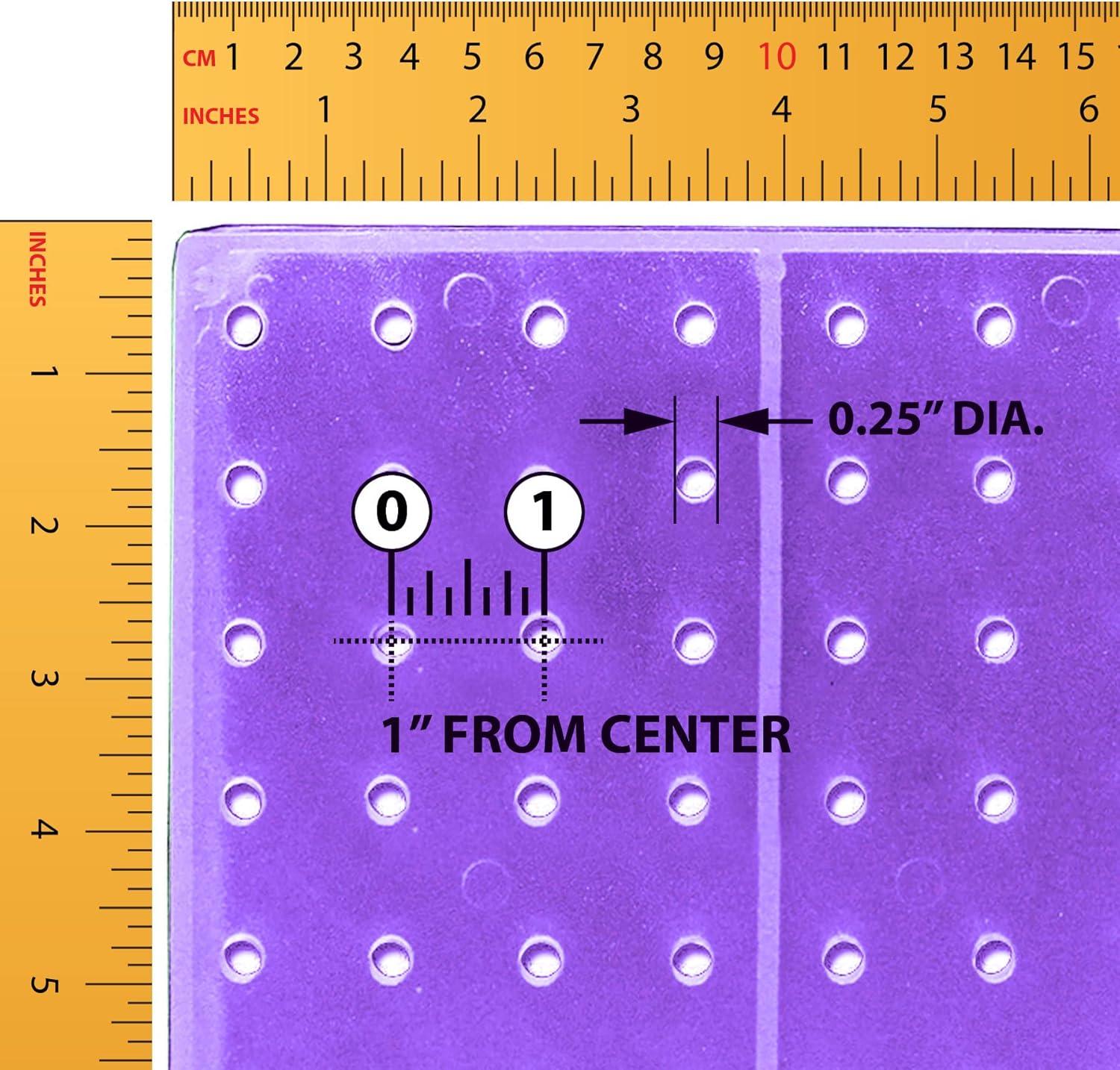 Revolving 8"W x 20.625"H Pegboard Counter Display w/16 4"Hooks