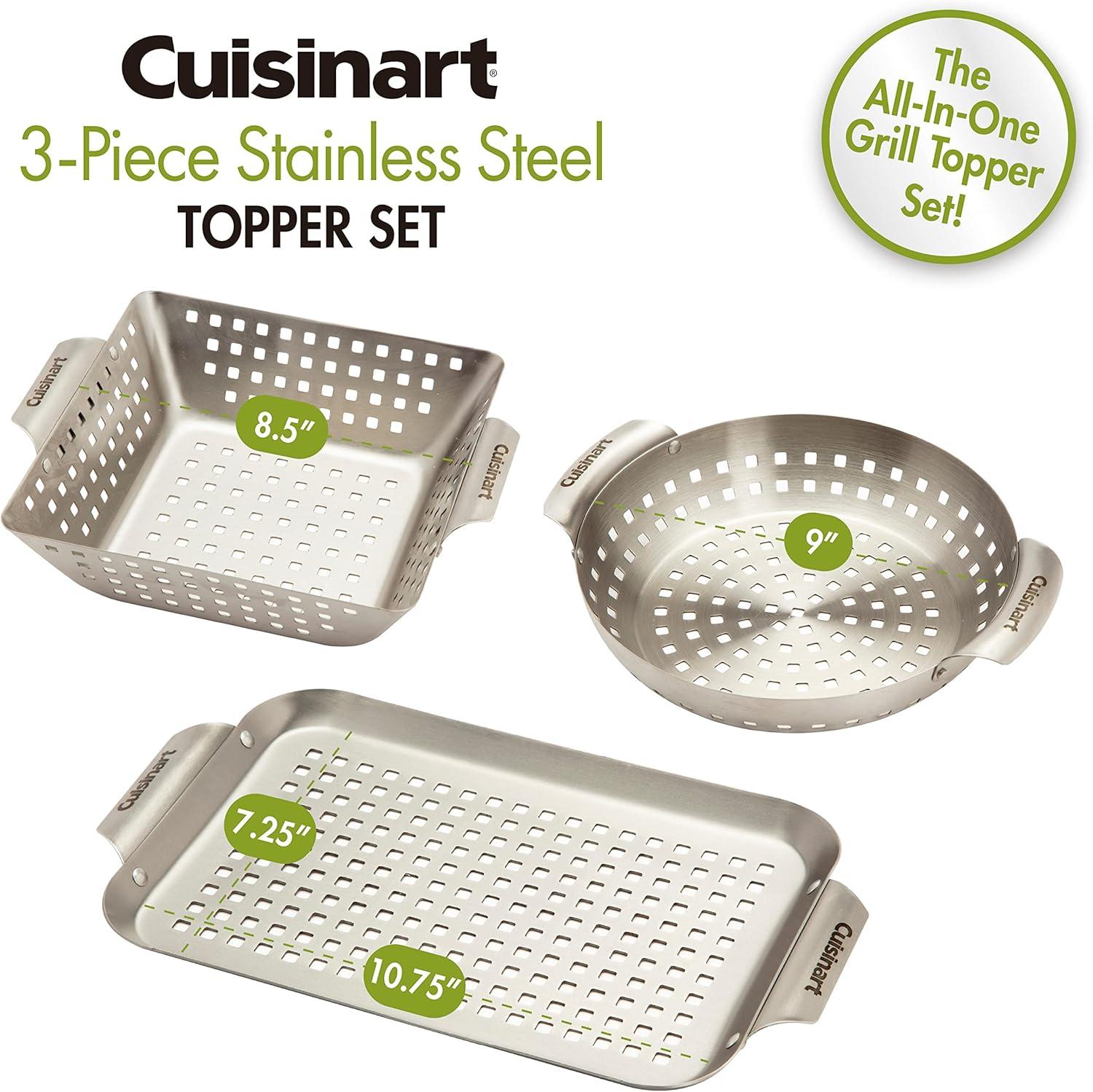 Cuisinart 3-Piece Stainless Steel Topper Set