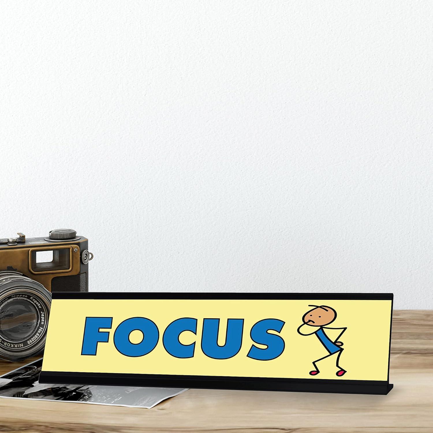 Focus Nameplate Desk Sign