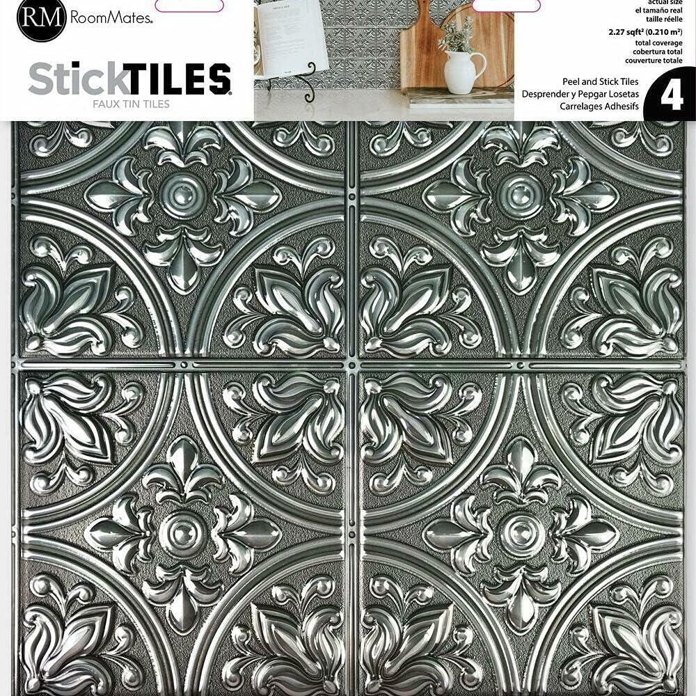 10.5'' W x 10.5'' L PVC Peel and Stick Field Tile