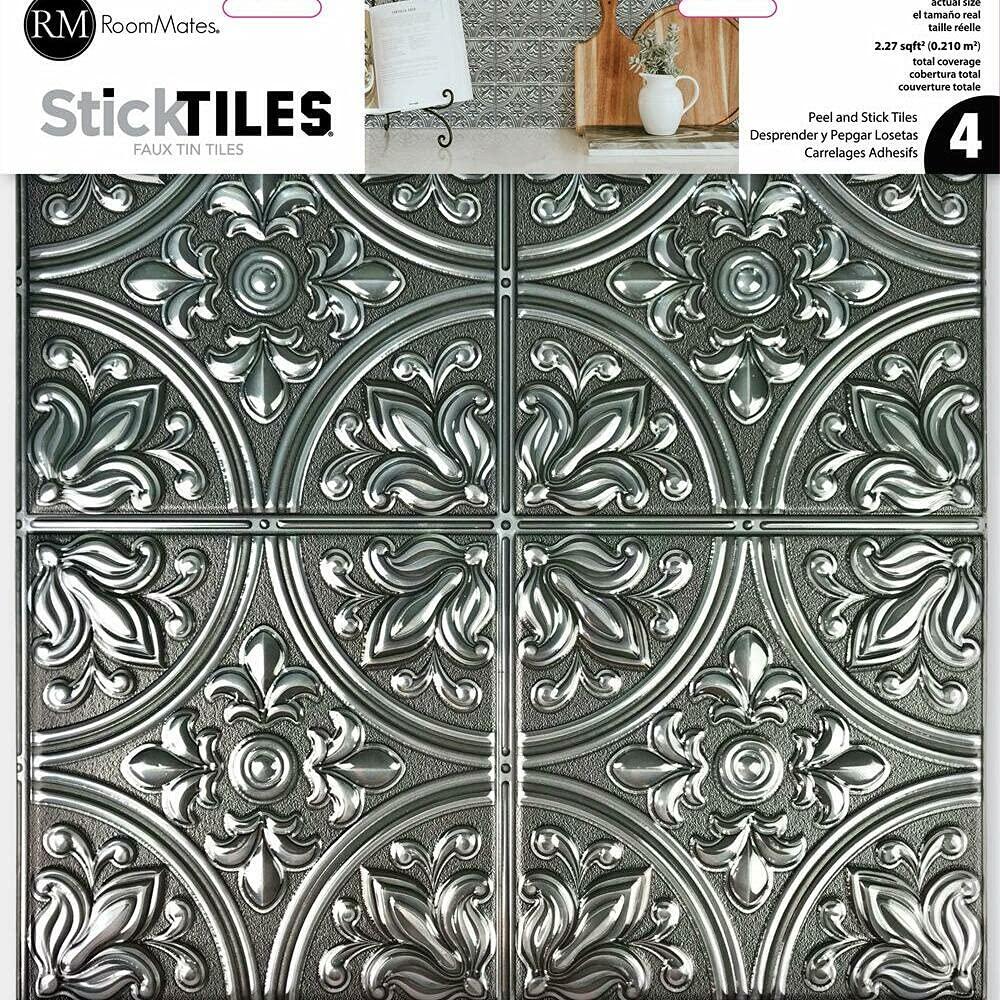 Room Mates 10.5'' W x 10.5'' L Peel and Stick Field Tile