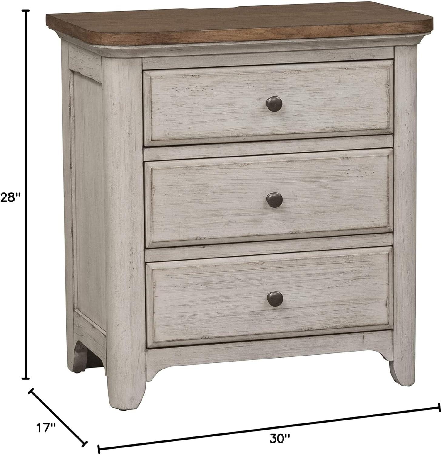 Harlowe 3 Drawer Nightstand