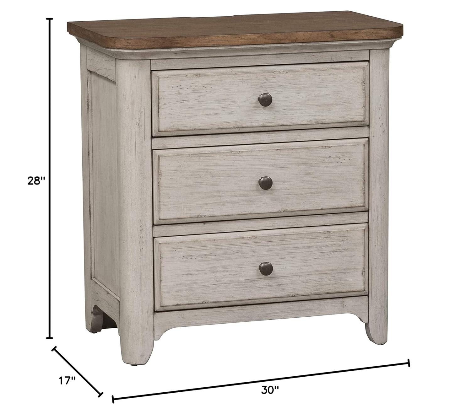 Harlowe 3 Drawer Nightstand