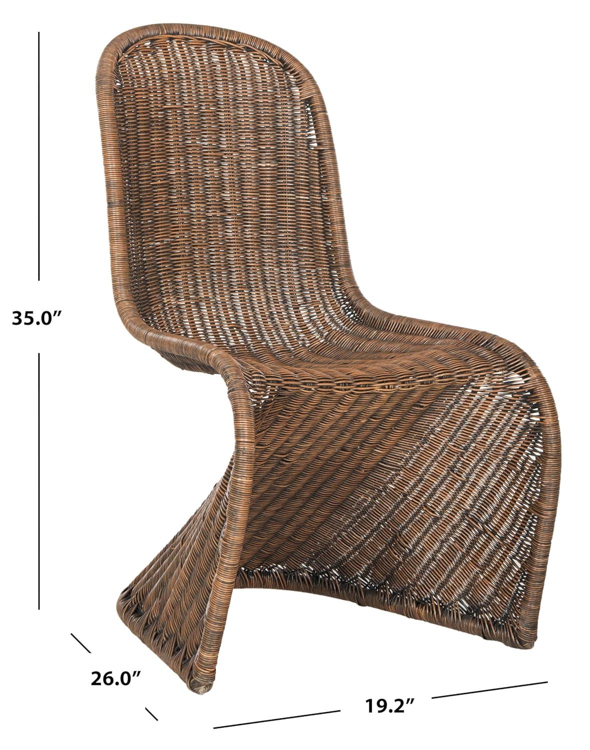 Tana Wicker Side Chair (Set of 2) - SEA8009 - Natural White Wash - Safavieh