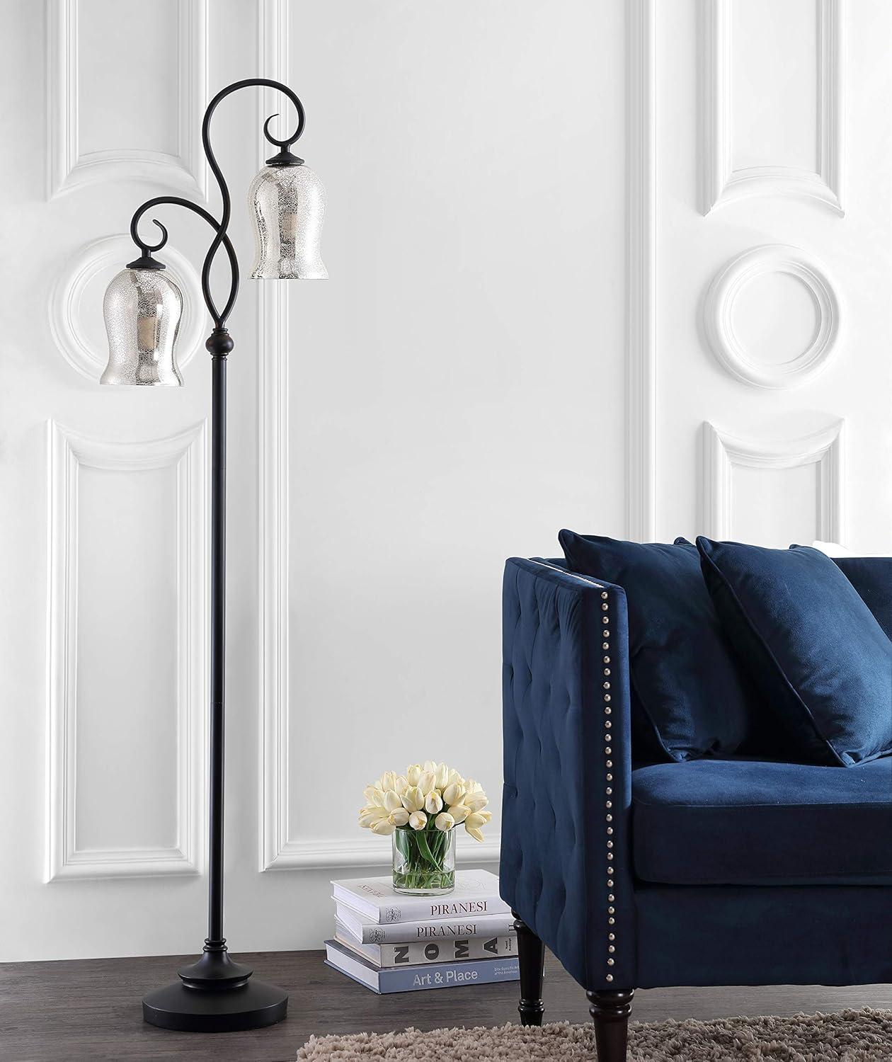 Claudia Floor Lamp - Black - Safavieh