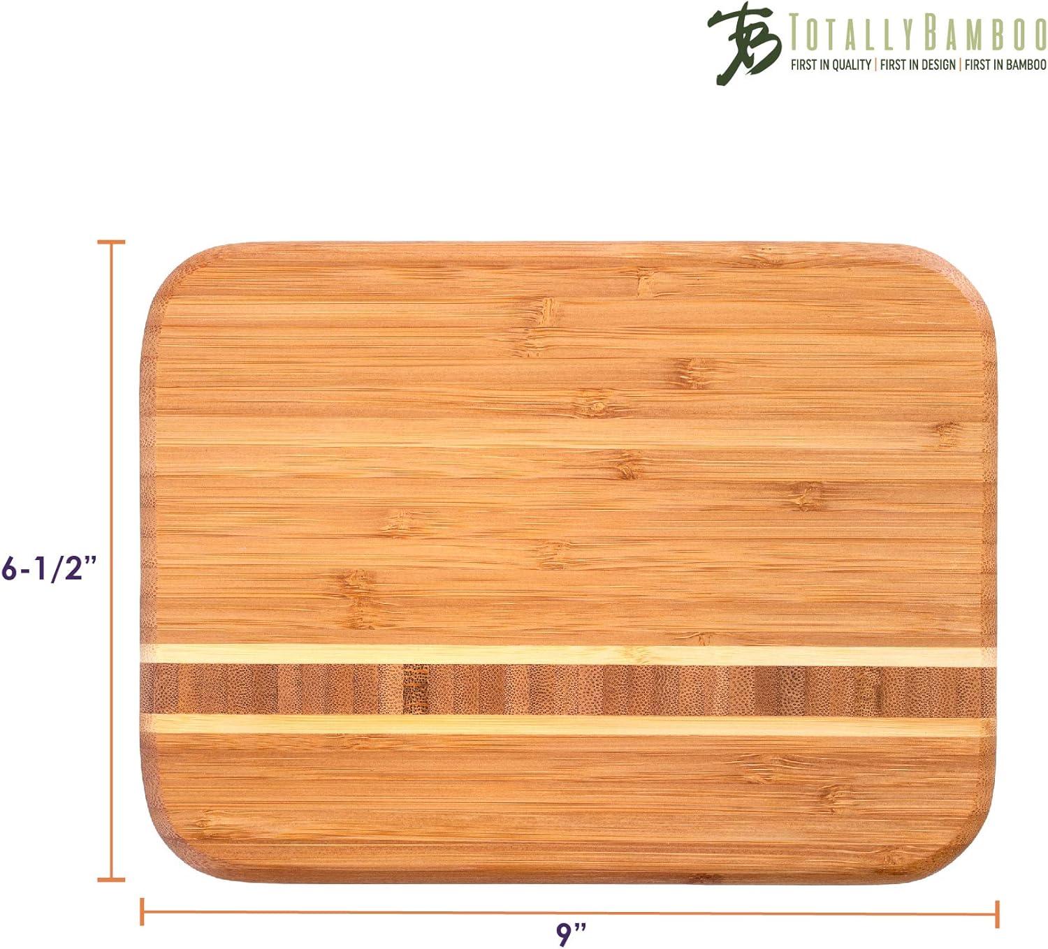 Barbados Rectangular Bamboo Cutting and Serving Board, 9" x 6.5"