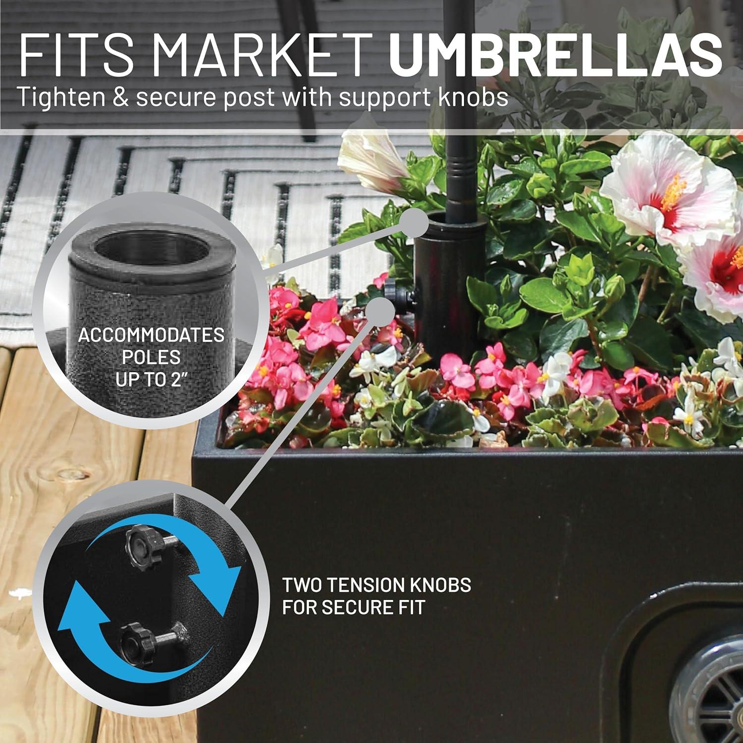 Decorative Umbrella Base Planter Box