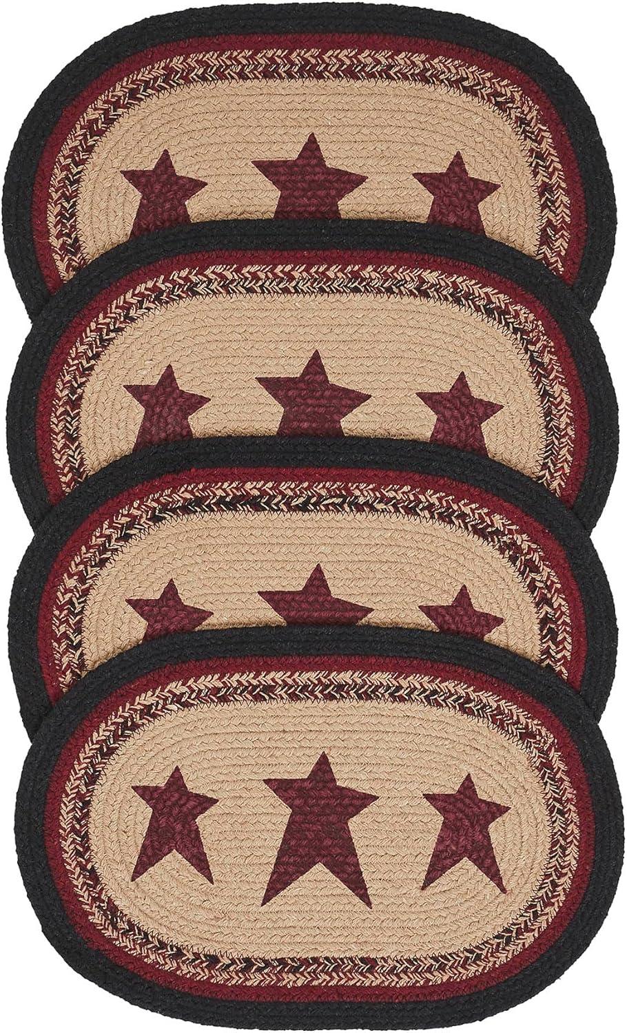 VHC Brands Connell Geometric Oval Placemat (Set of 4)