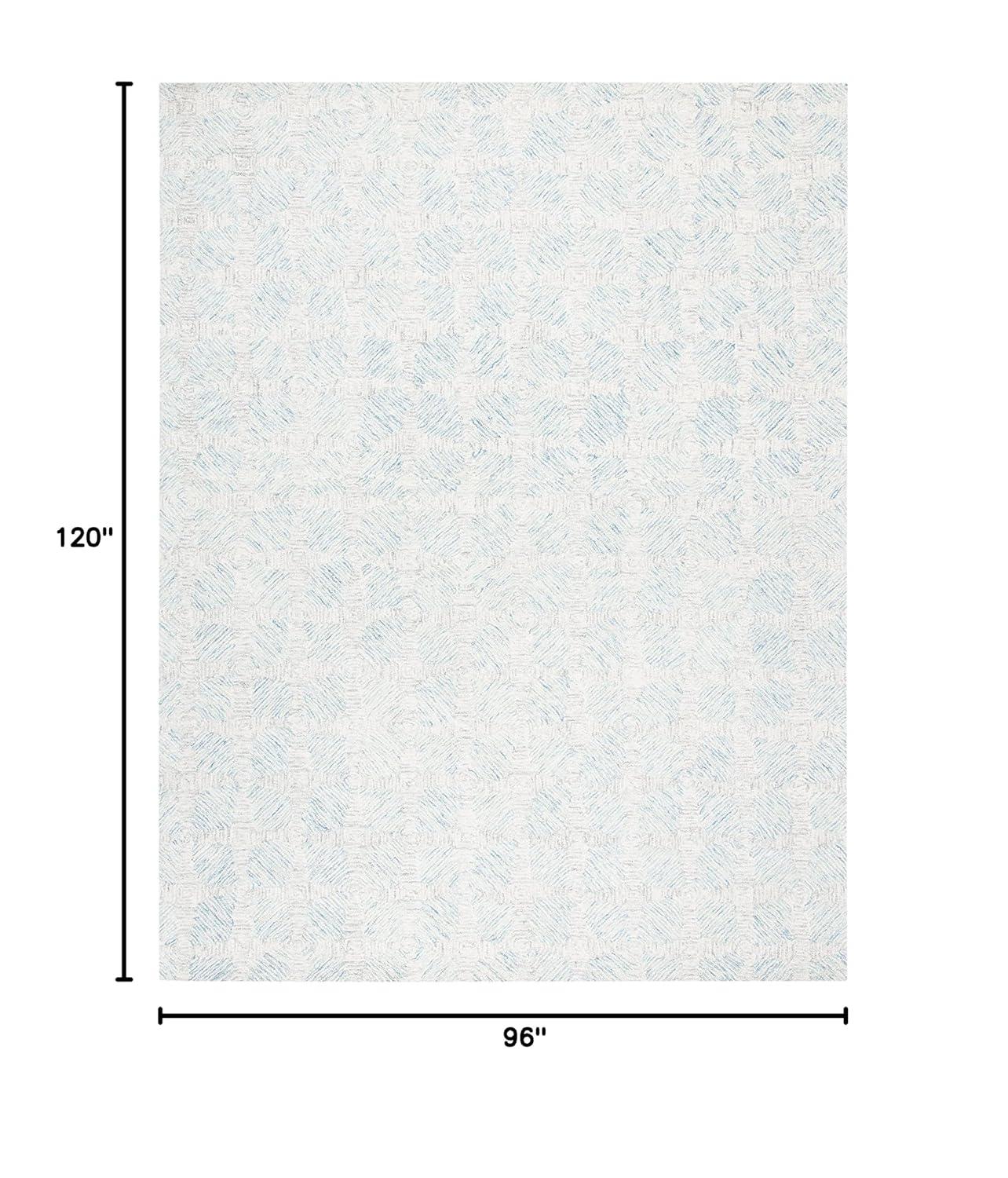 Abstract ABT654 Hand Tufted Area Rug - Ivory/Light Blue - 8'x10' - Safavieh.