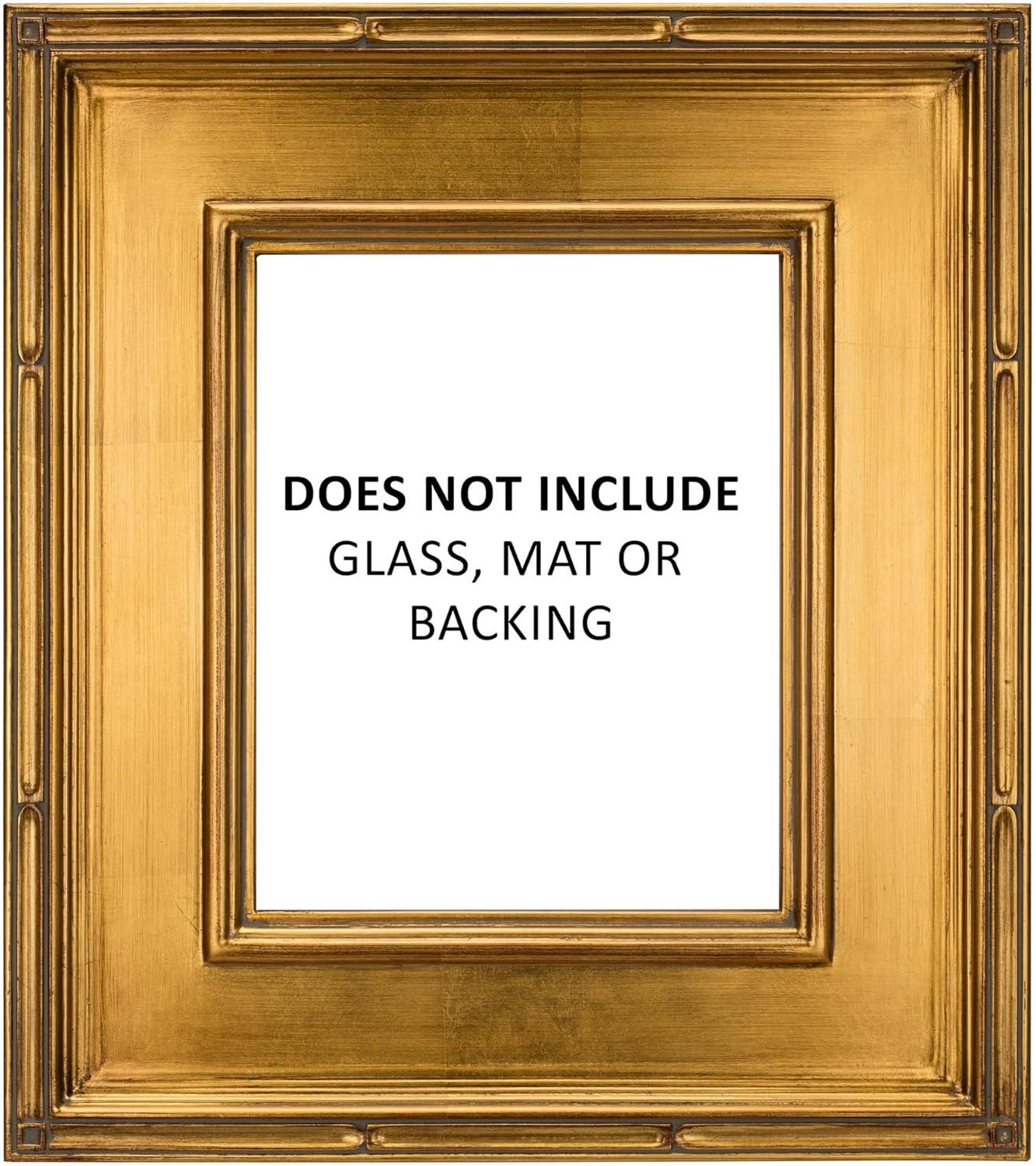 Creative Mark Museum Collection Gold Plein Aire Frames - 9x12" Museum Quality Plein Aire Frames for Photos, Artwork, Paintings, & More! - 2 Pack