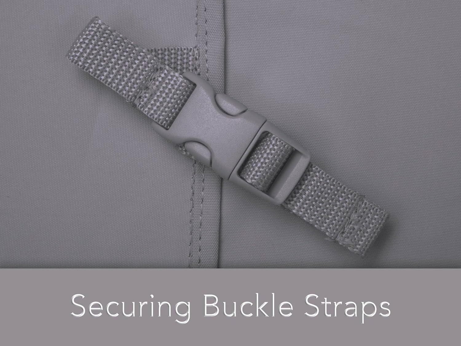 Covermates Outdoor Double Chaise Lounge Cover - Water Resistant Polyester, Drawcord Hem, Mesh Vents, Seating and Chair Covers, DOUBLE 58W x 78D x 34H, Charcoal