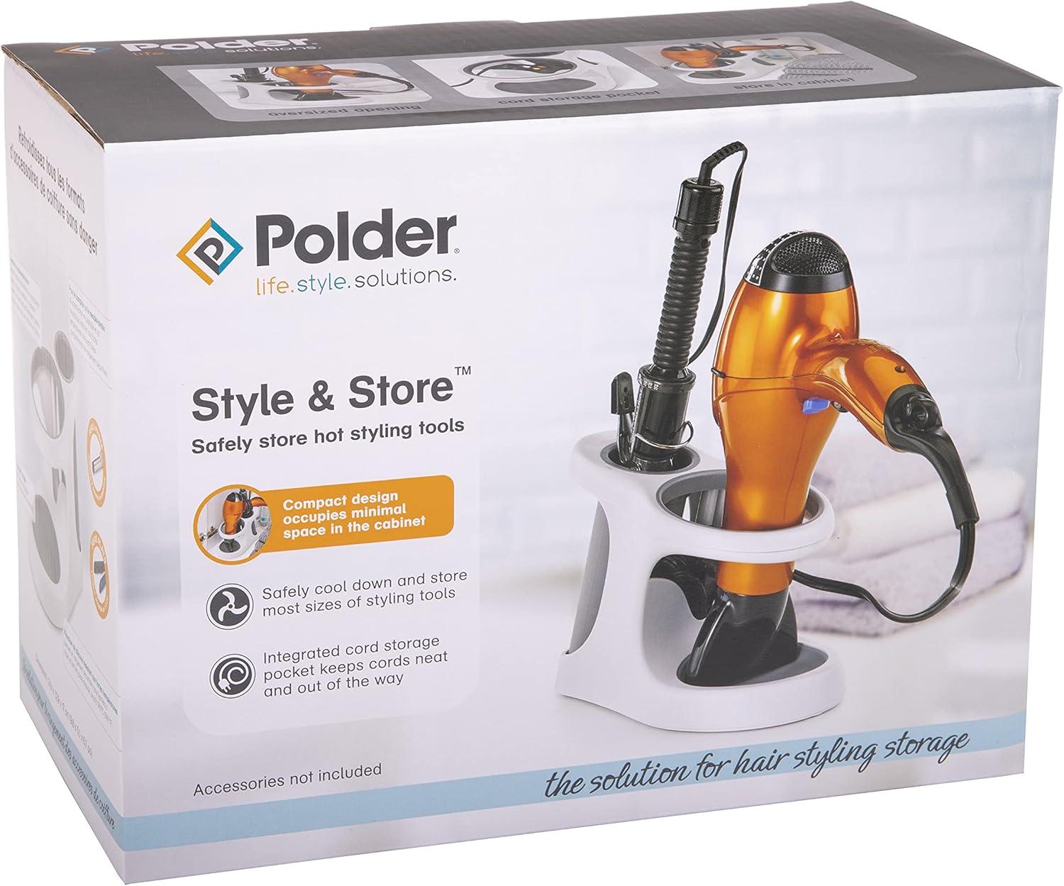 1PC Polder Style & Store Hair Dryer & Curling Iron Storage