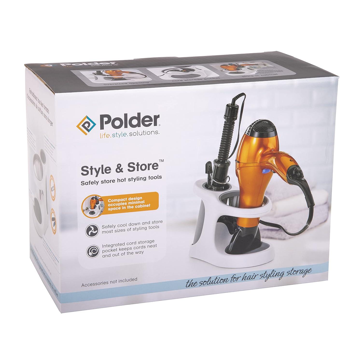 1PC Polder Style & Store Hair Dryer & Curling Iron Storage