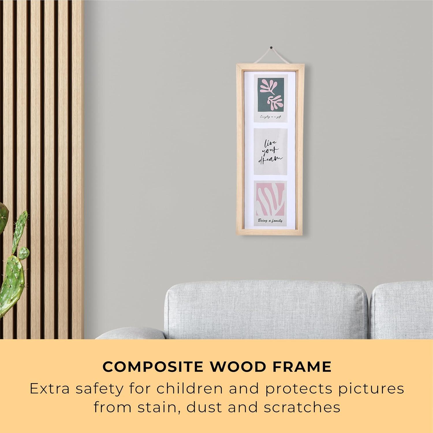 Prosumer's Choice 16''x5.2''x0.8'' Photo Frame for Home Decor, Brown