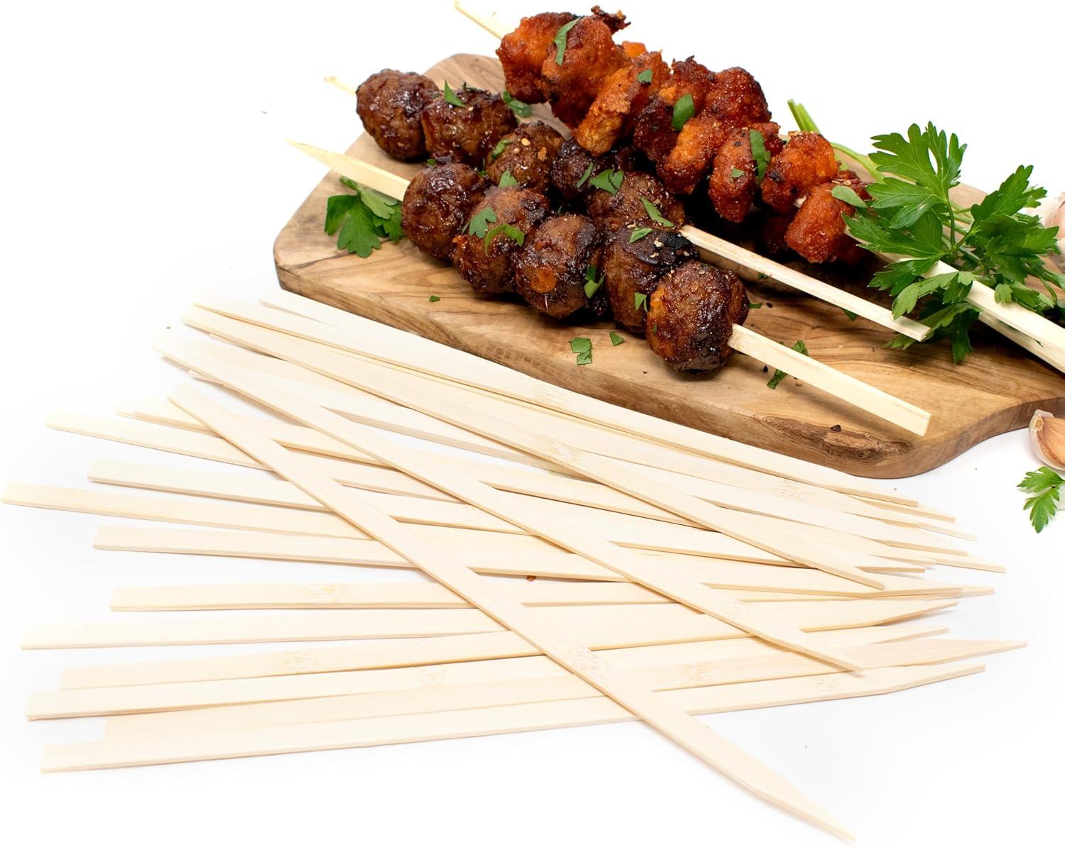 Norpro Flat Wide Bamboo Skewers, Set of 25