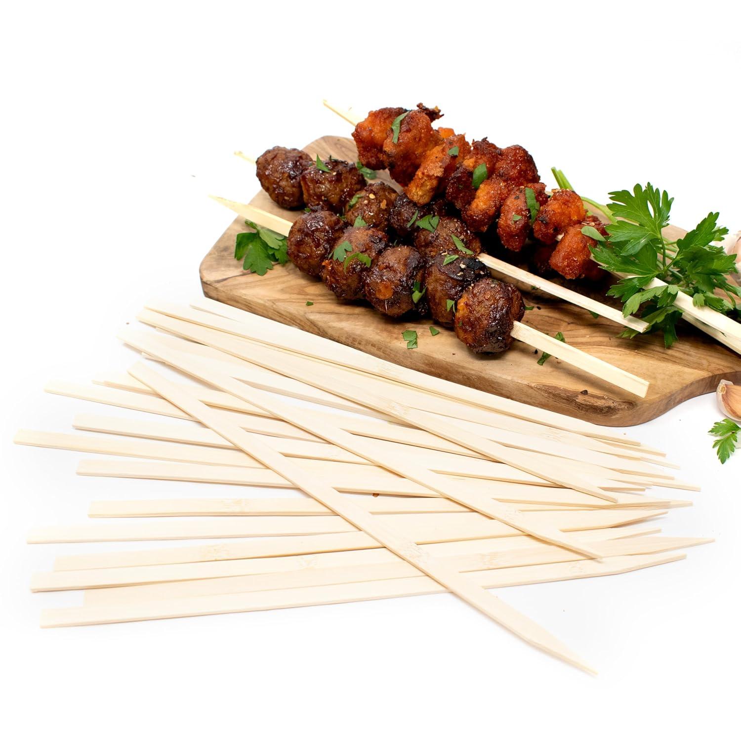 Norpro Flat Wide Bamboo Skewers, Set of 25