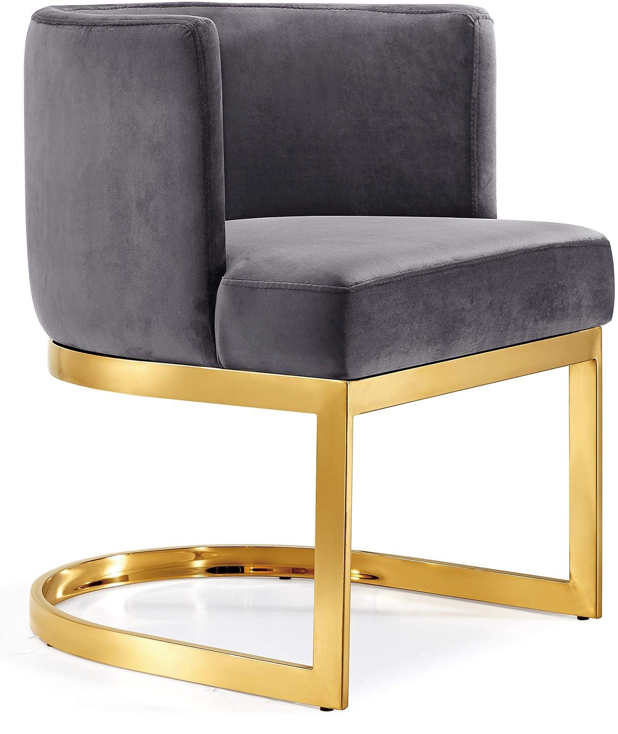 Meridian Furniture Gianna Grey Velvet Dining Chair