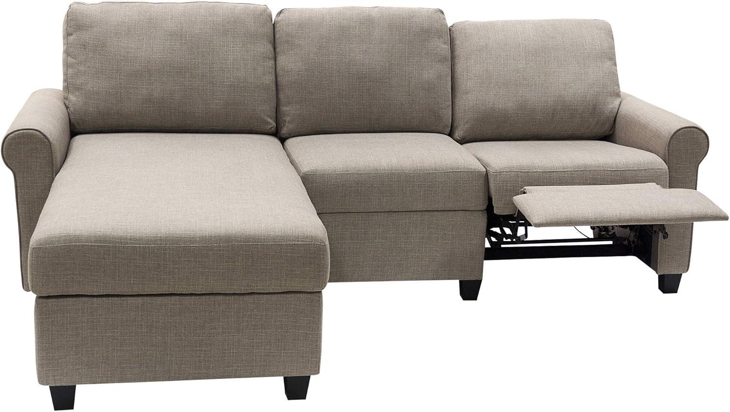 Serta Copenhagen Reclining Sectional Sofa with Storage Chaise