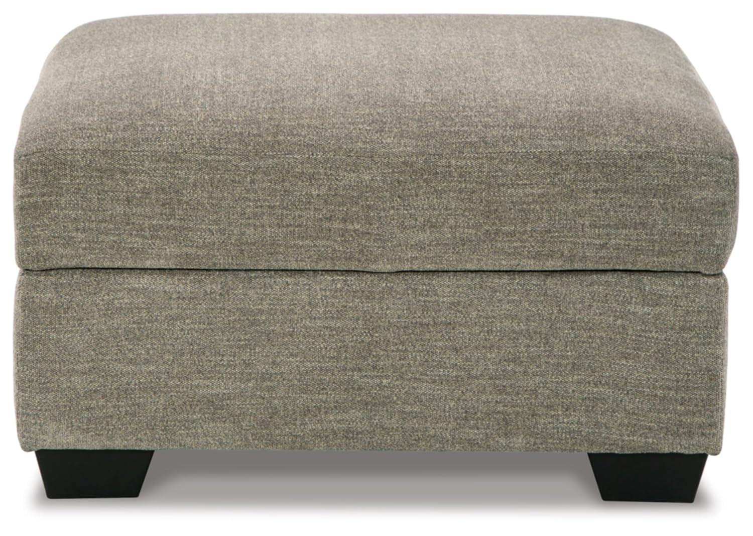 Signature Design by Ashley Creswell Upholstered Ottoman With Storage, Stone Gray