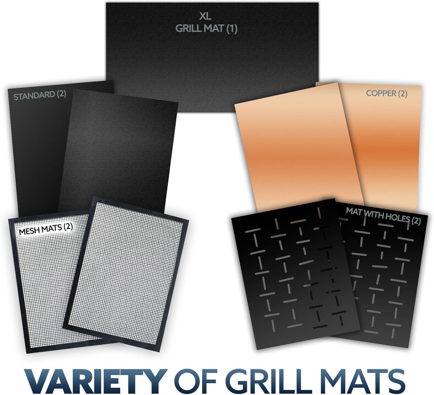 Plastic Non-Stick Dishwasher Safe Grill Grid Mat (Set of 2)