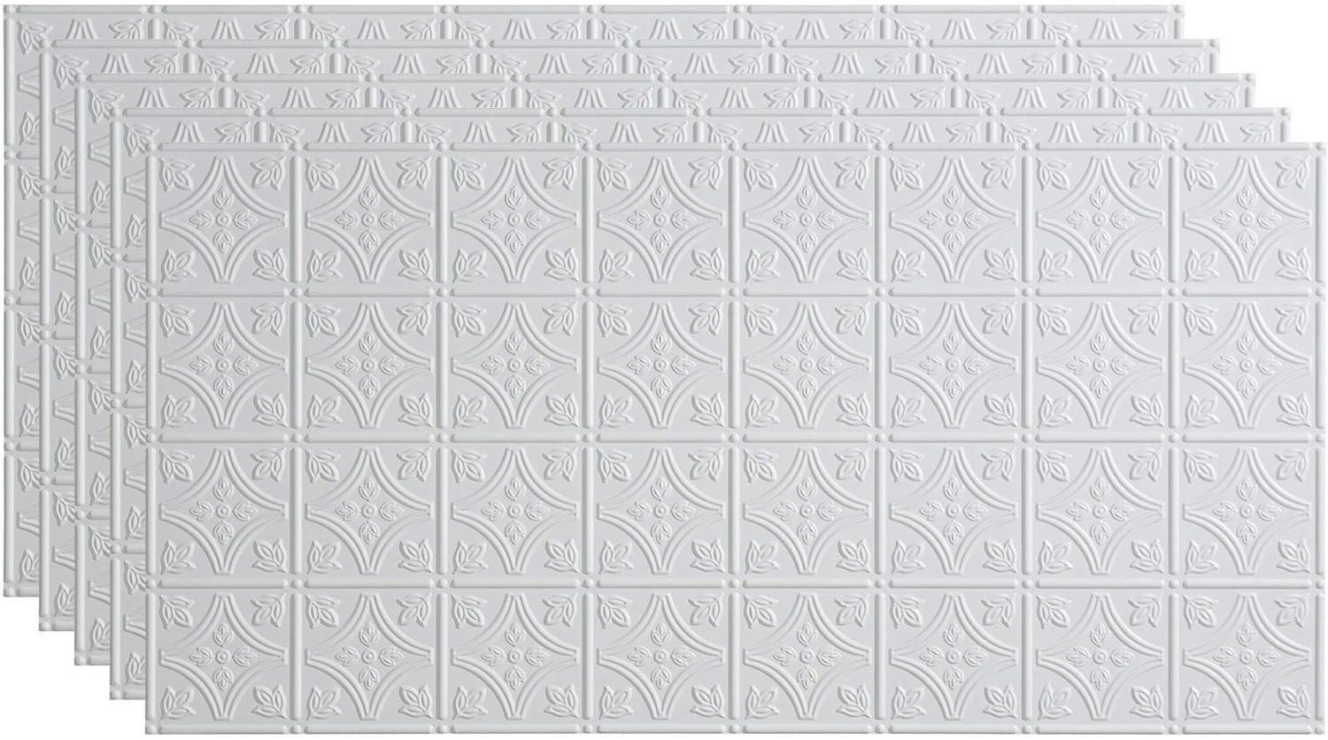 24.375'' L x 48.375'' W Embossed Vinyl Glue Up Ceiling Tile