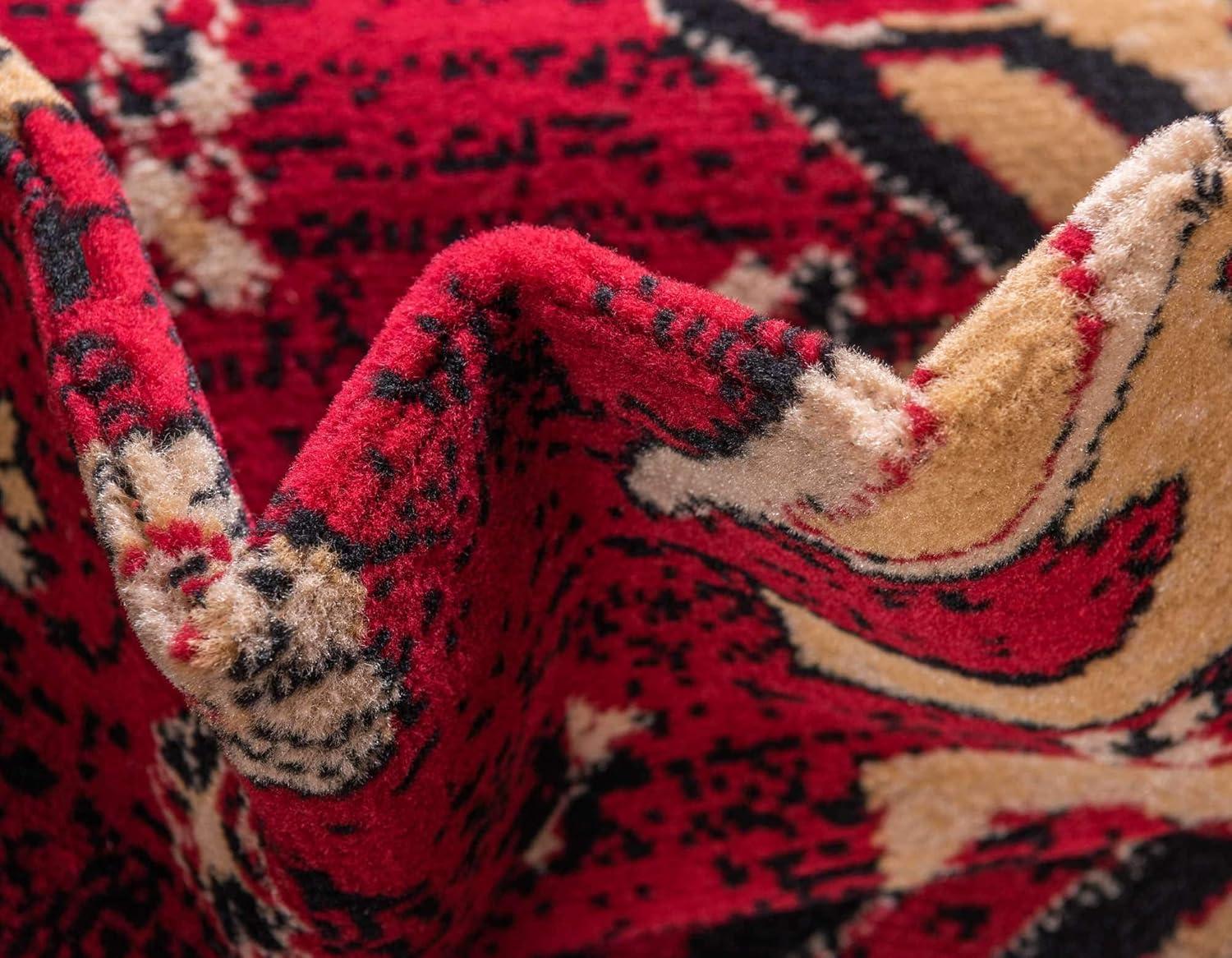 Unique Loom 2' 0 x 3' 1 Red Taftan Oasis Area Rug