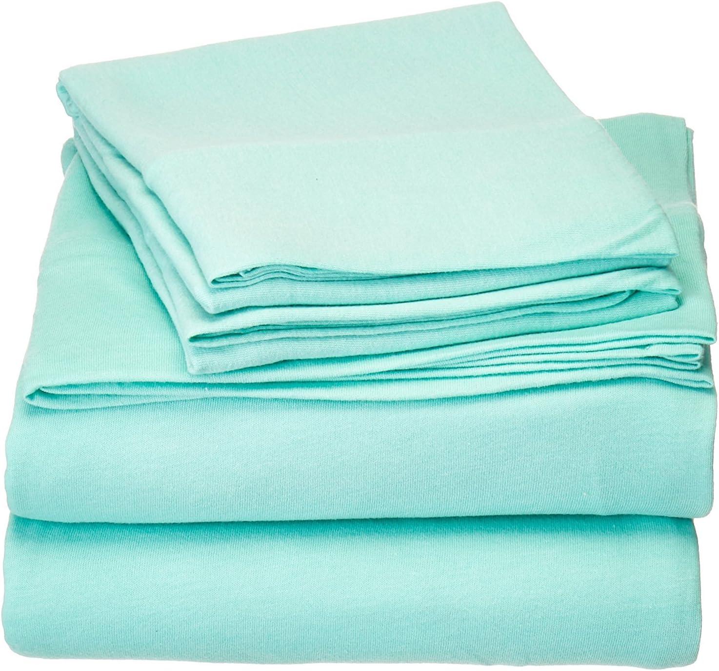 Cotton Blend Jersey Knit All Season Sheet Set
