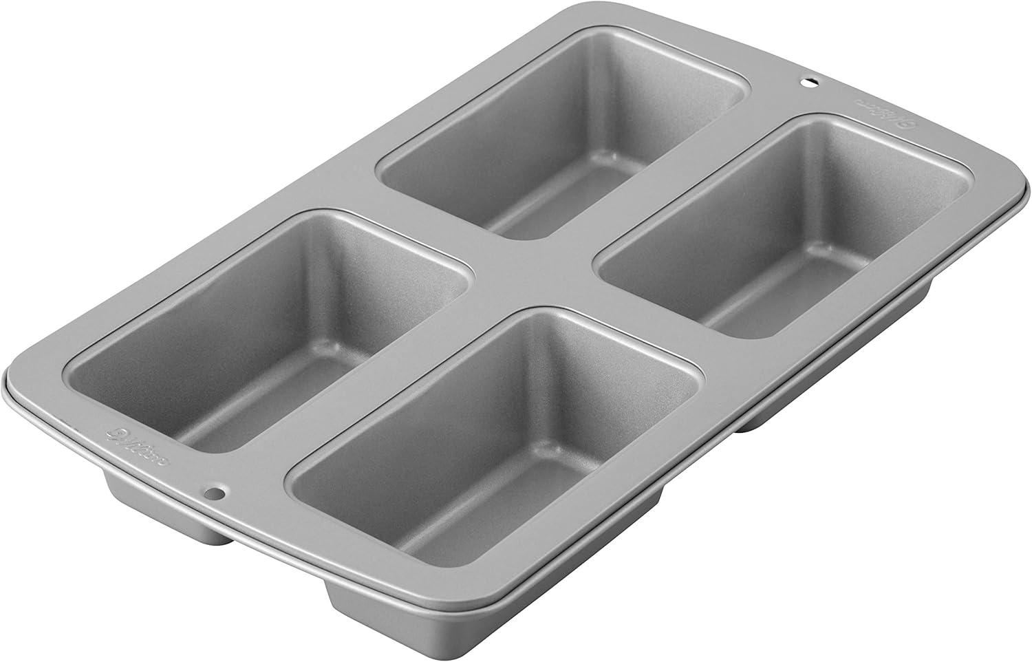 Wilton Non-Stick Steel 4-Cavity Mini Loaf Pan