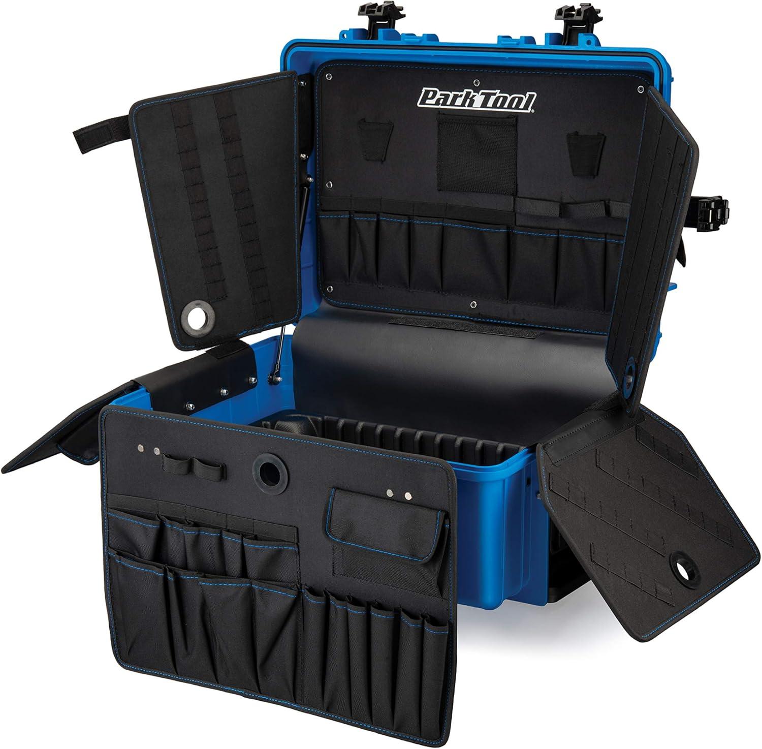 Park Tool BX-3 Rolling Big Blue Box for Bicycle Service Tools Extendable Handle