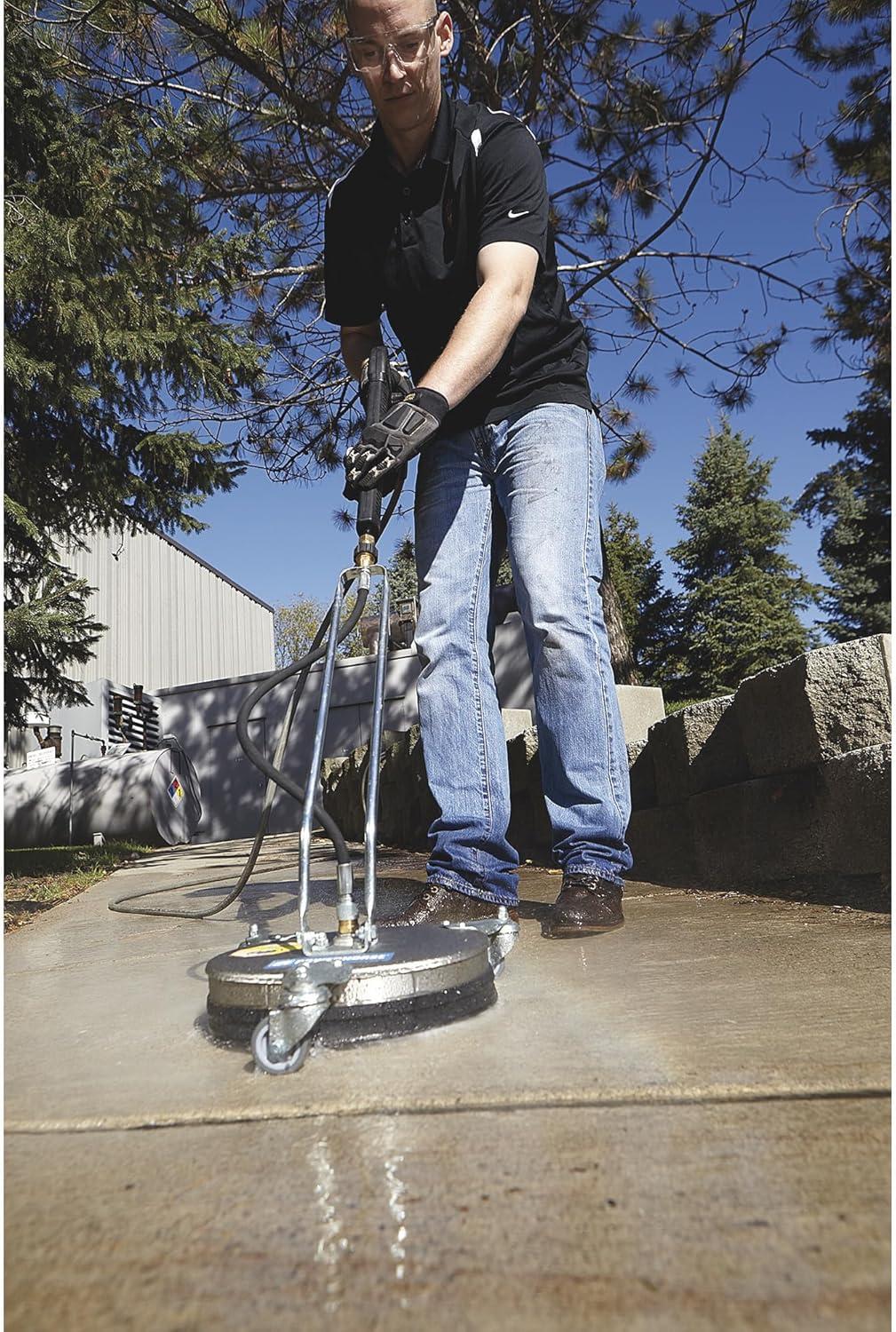 Powerhorse Pressure Washer Surface Cleaner, 12in. Dia., 3000 PSI, 4.0 GPM, Stainless Steel, Model #49433