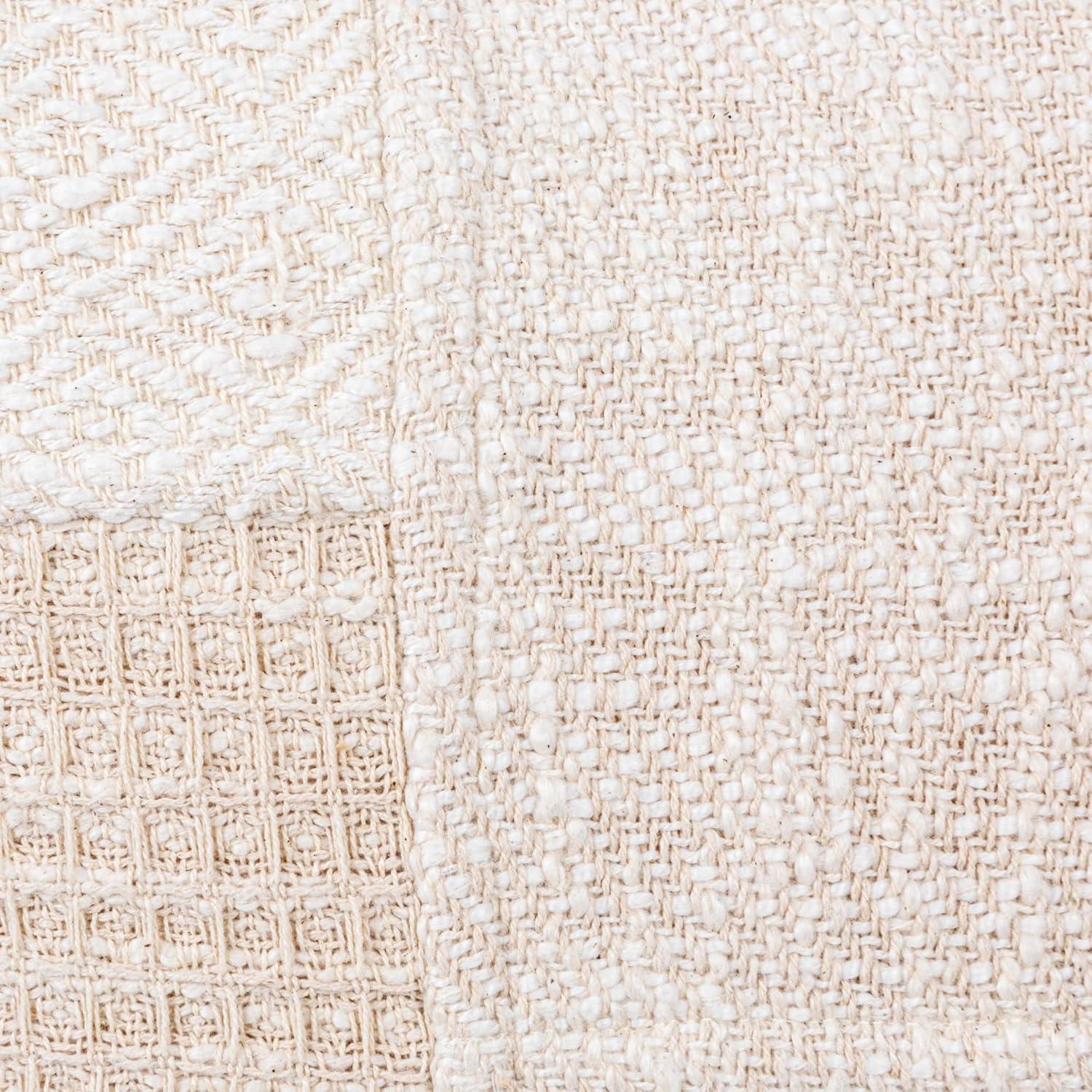 Bloomingville 18 Inches Square Cotton Patchwork Pillow