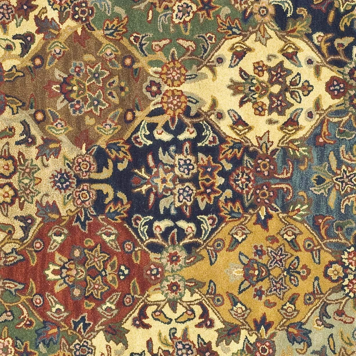 Heritage HG911 Hand Tufted Area Rug - Multi/Burgundy - 6'x6' - Safavieh.