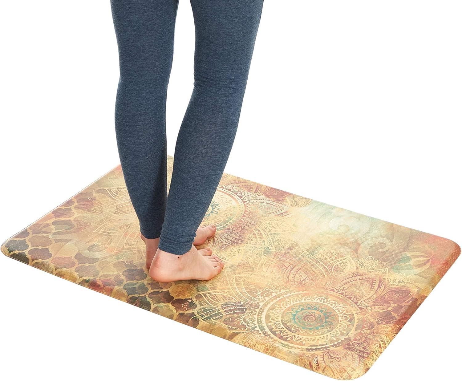 Oversized Chef Series 24"x36" Antifatigue Kitchen Mats (BOHO STUDY FLORAL)